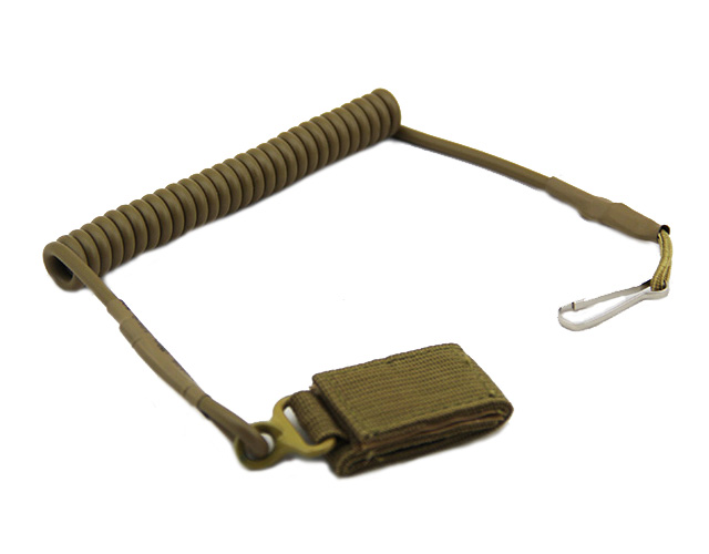Adjustable Tactical Pistol Hand Gun Secure Spring Lanyard Sling